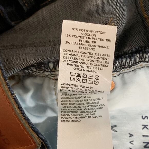 Lucky Brand Ava Mid Rise Skinny Jeans Stretchy Blue Dark Wash Women’s 8 29 - Picture 10 of 10